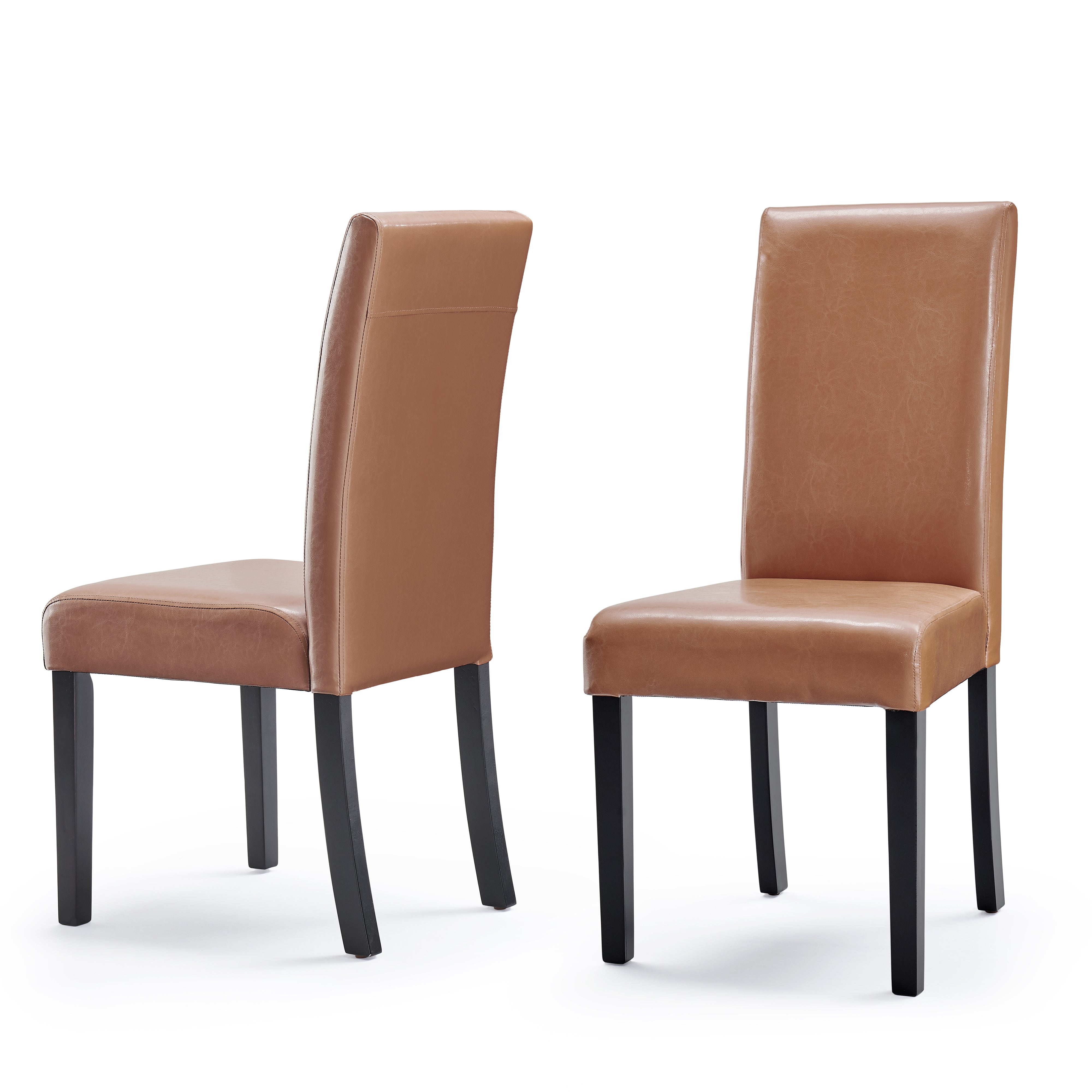 Villa Faux Leather Dining Chairs (Set of 2)