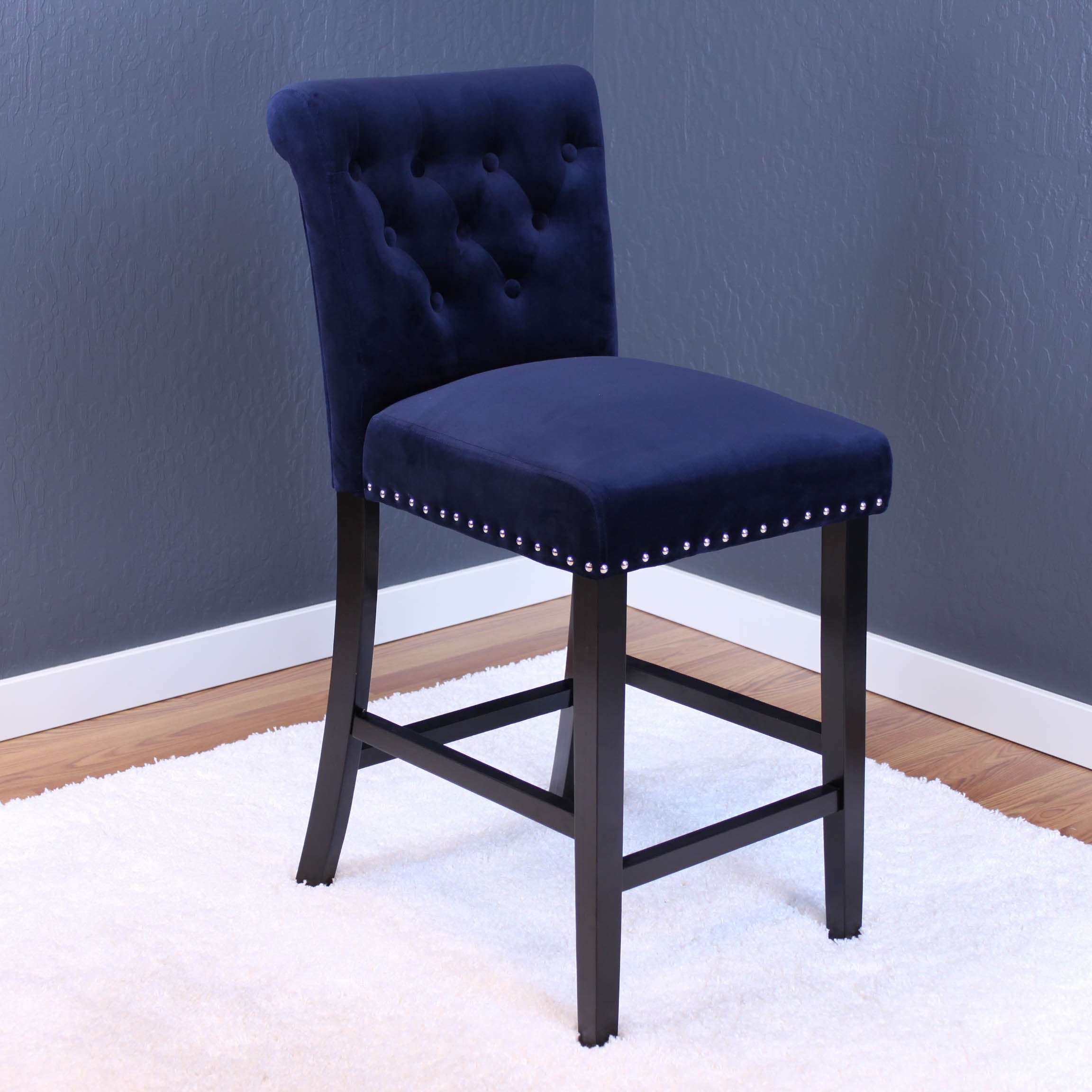 Markelo Velvet Counter Chairs (Set of 2)