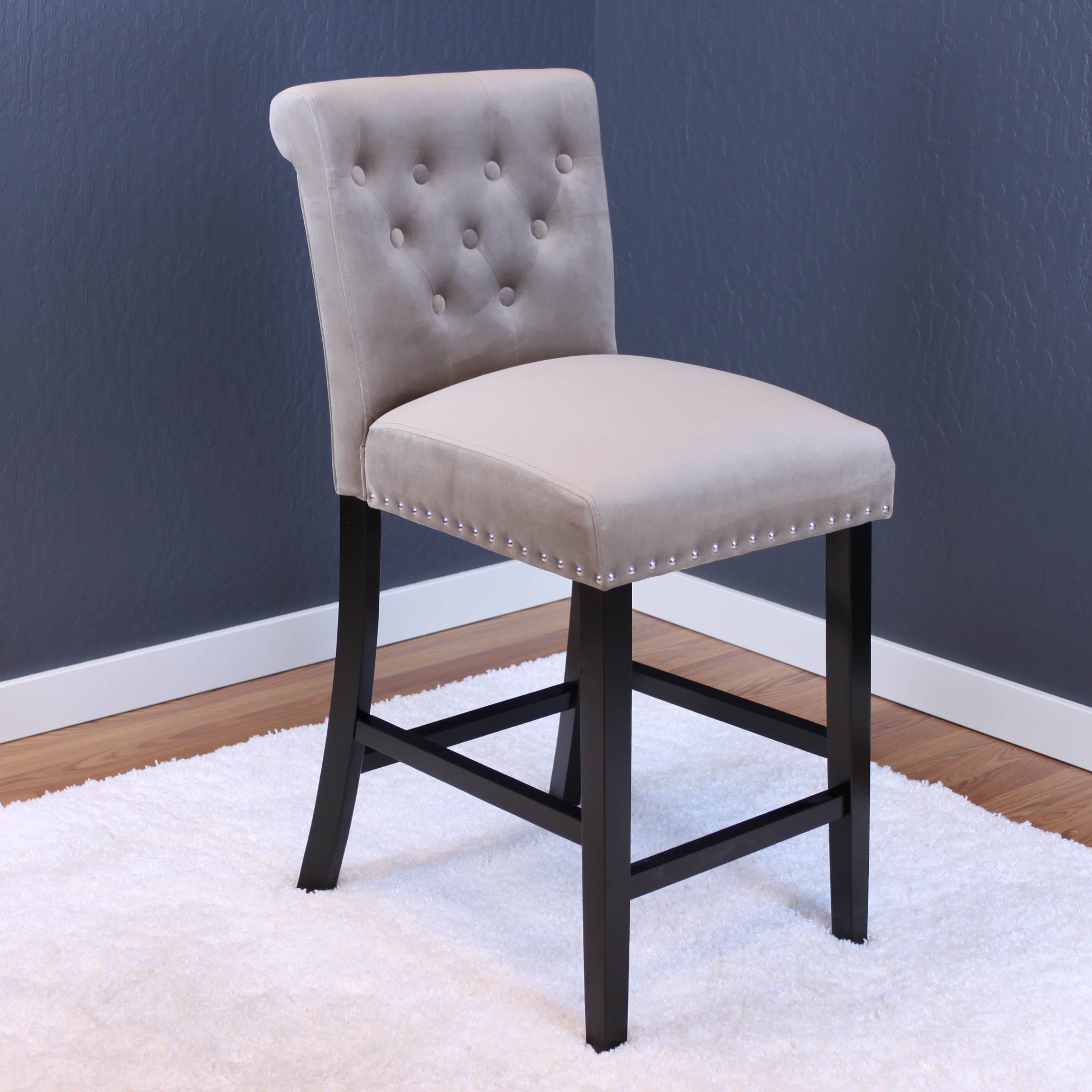 Markelo Velvet Counter Chairs (Set of 2)