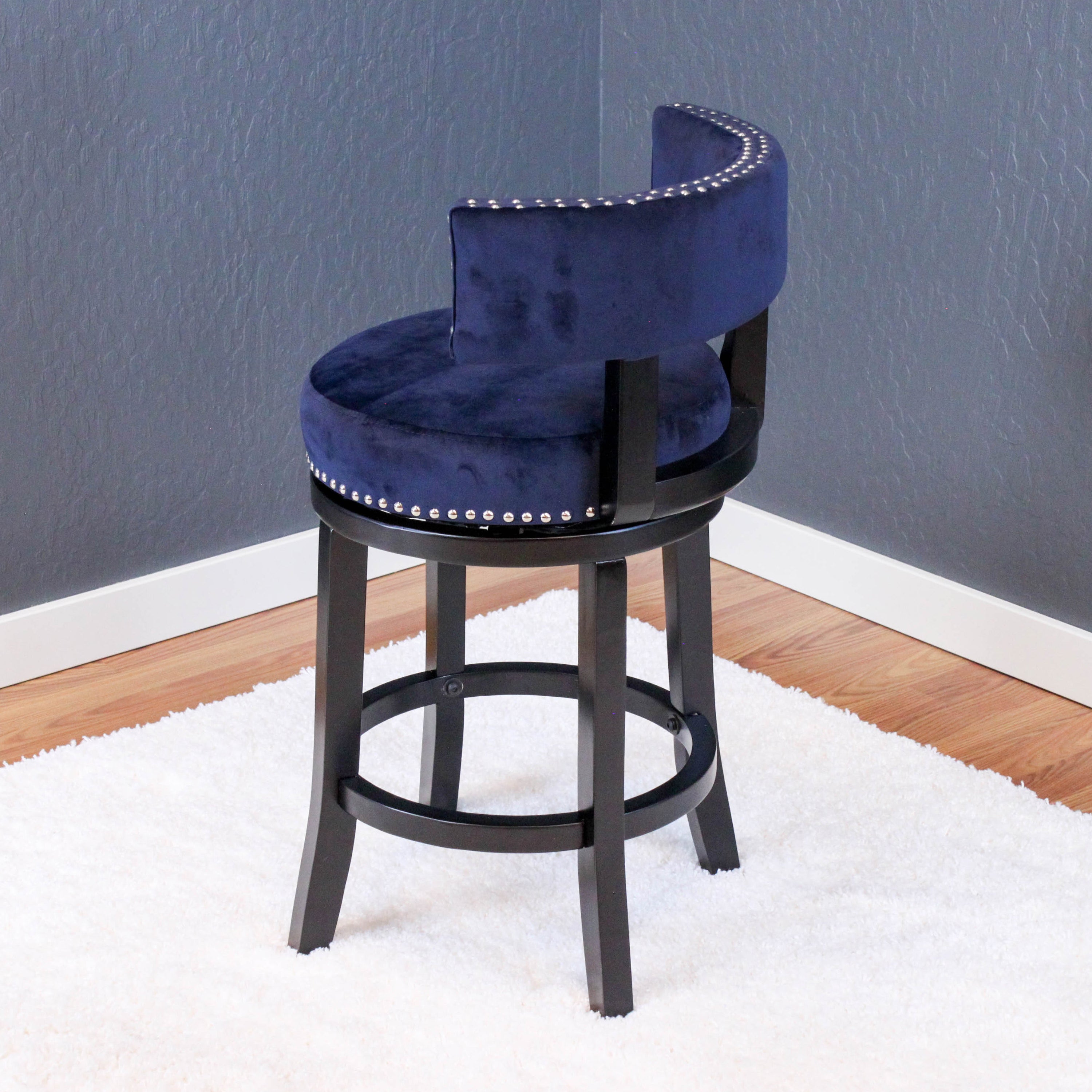 Mossoro Velvet Swivel Counter Chair