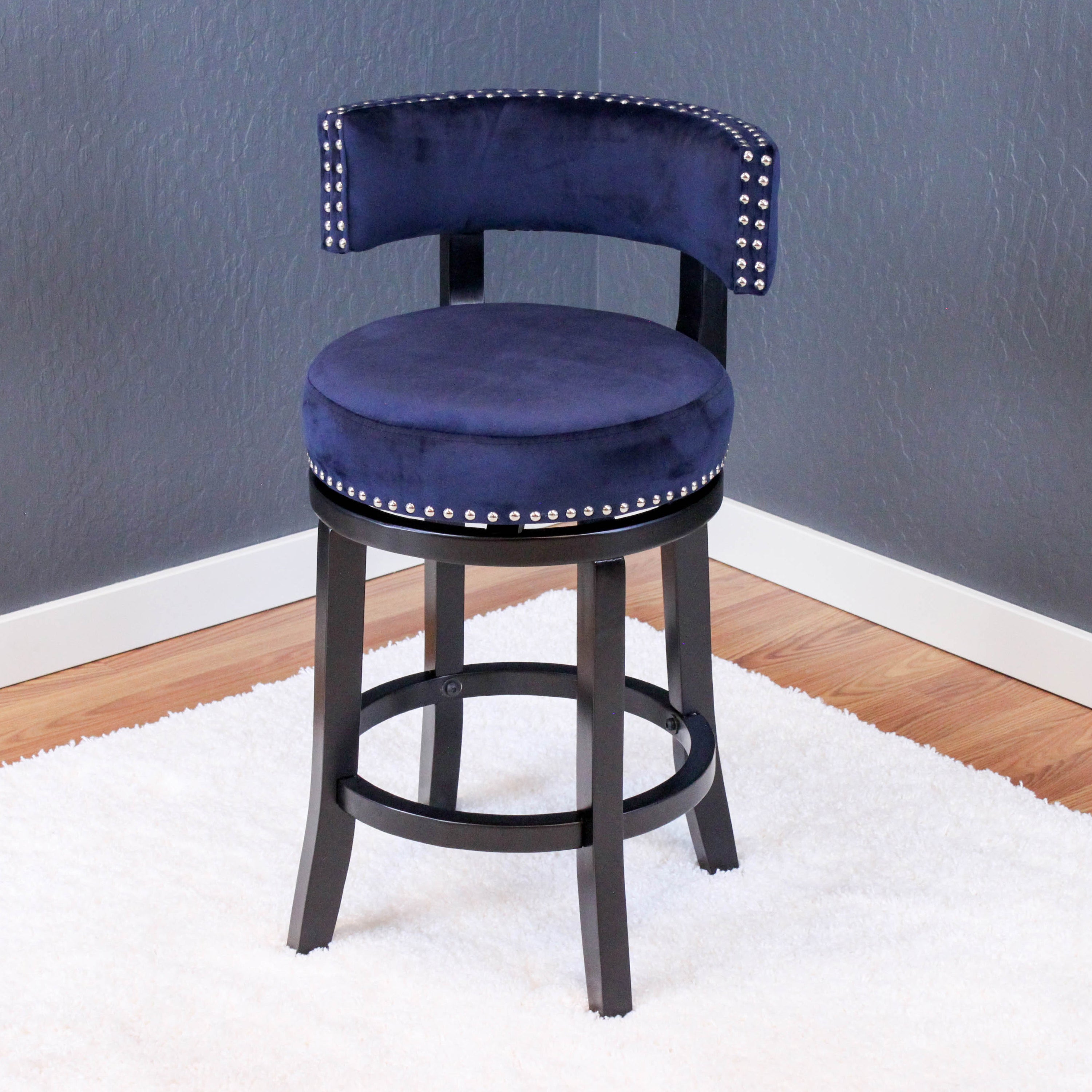 Mossoro Velvet Swivel Counter Chair