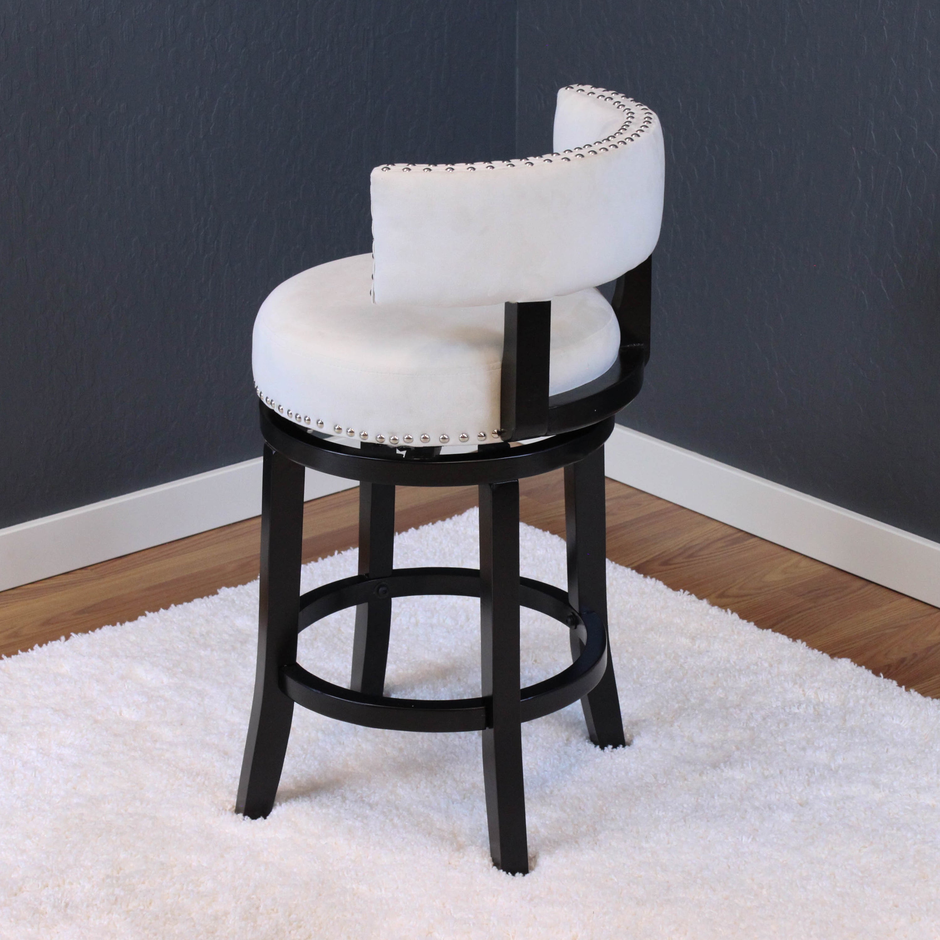 Mossoro Velvet Swivel Counter Chair