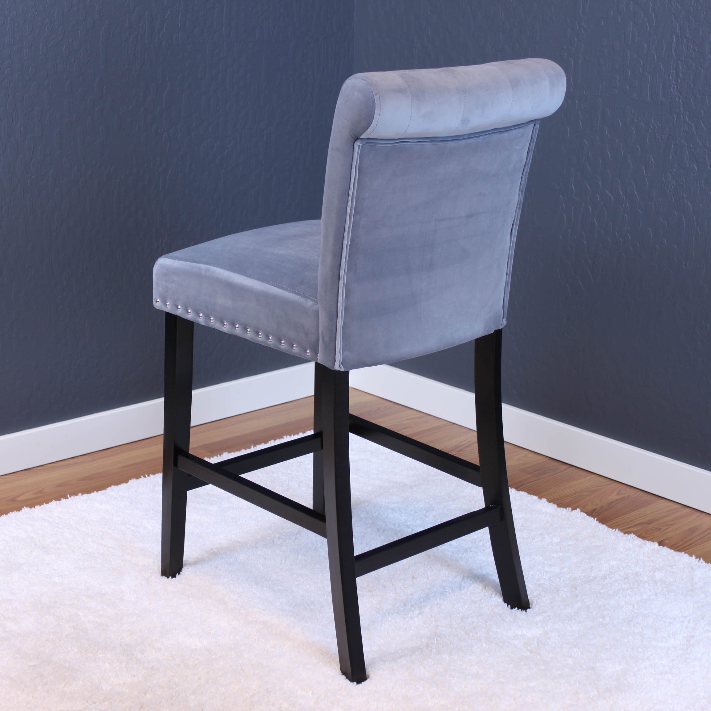 Markelo Velvet Counter Chairs (Set of 2)
