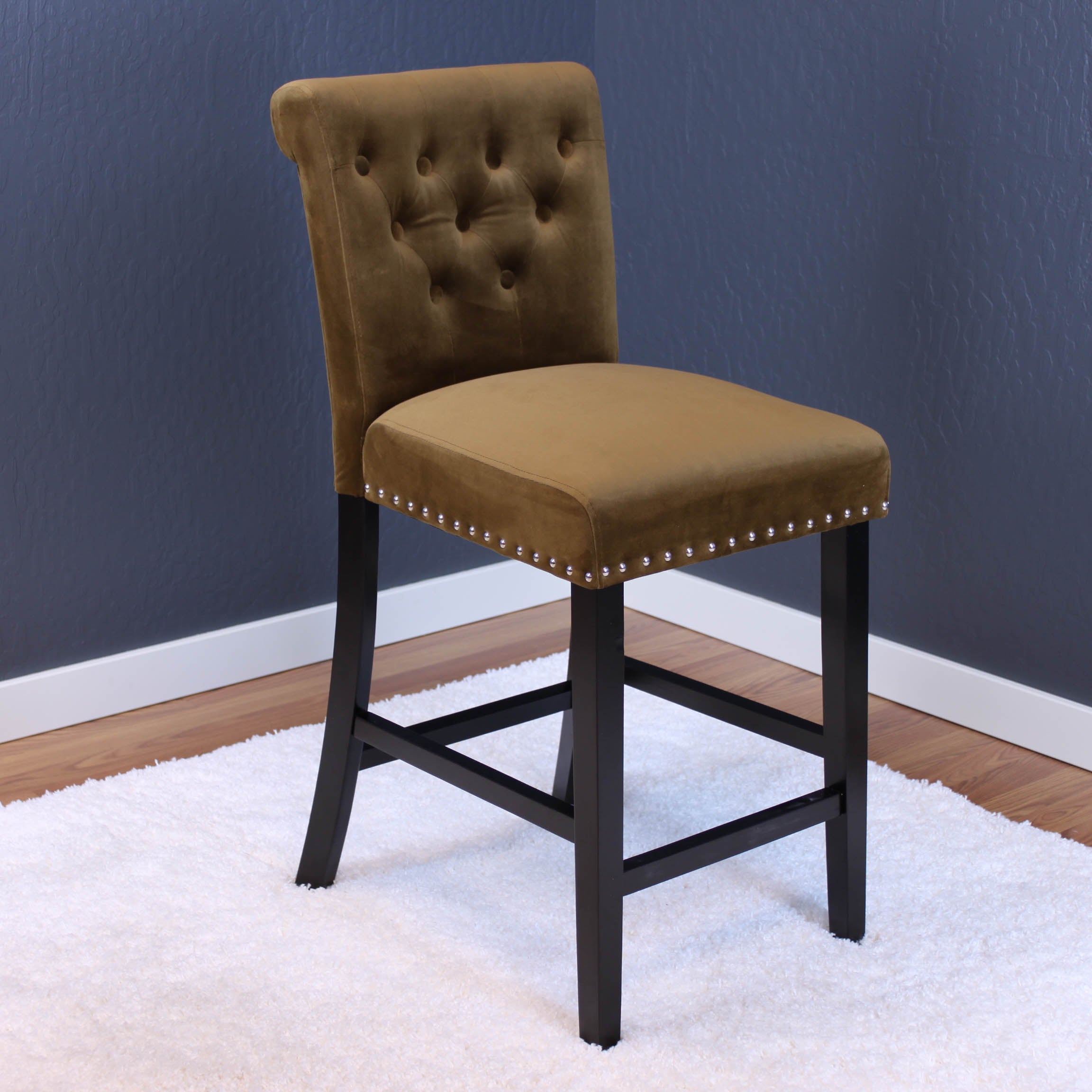 Markelo Velvet Counter Chairs (Set of 2)
